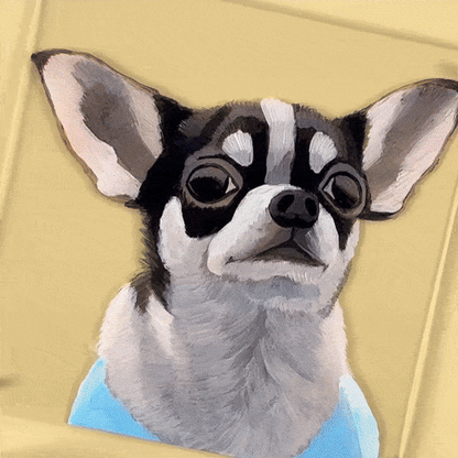 Hand-Painted Lifelike 3D Pet Portrait