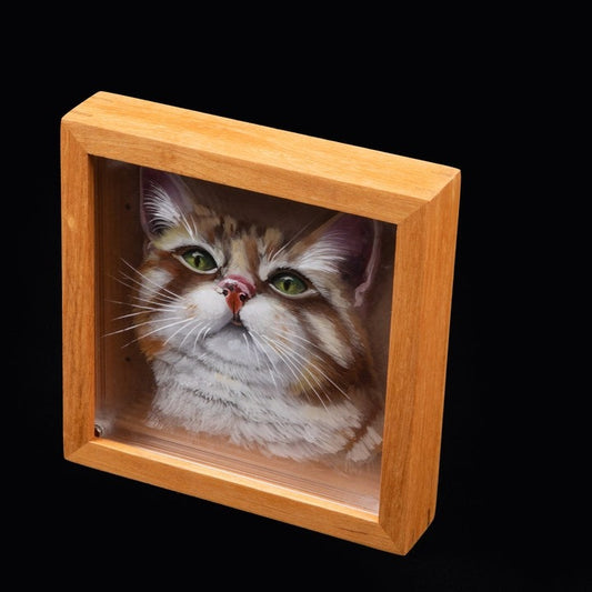 The Layered Portrait — hand-painted 3D acrylic pet portrait by Forevervow